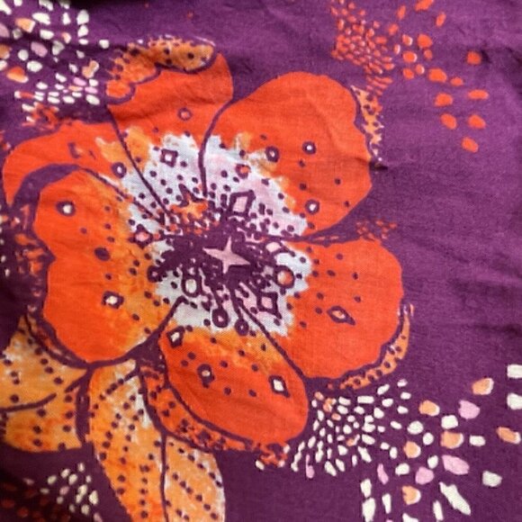 Free People Floral Flowy Tuscan Dreams Long Sleeve Wrist Tie Tunic Women’s S - Picture 11 of 14